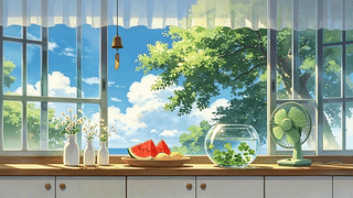 夏日窗景