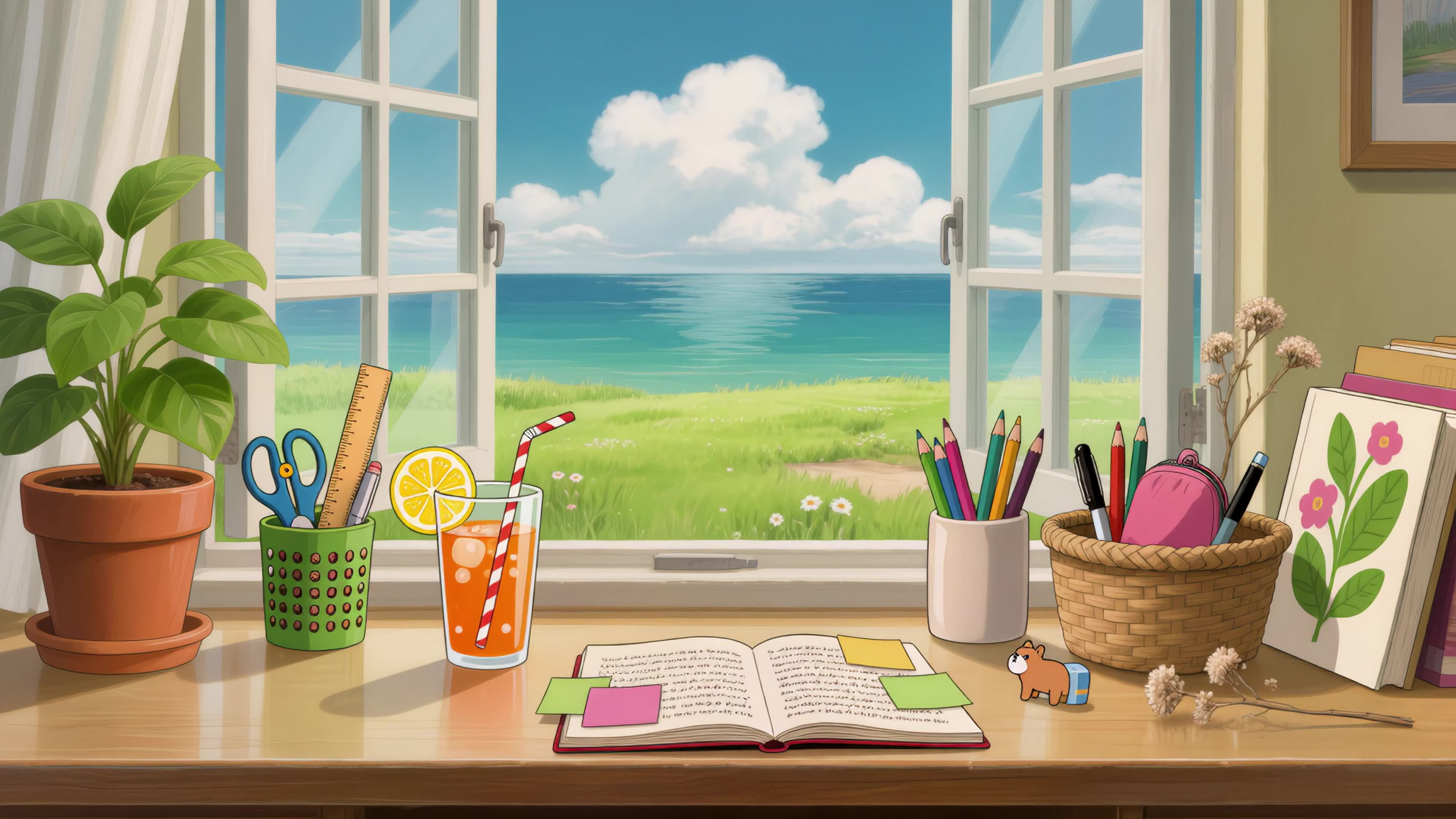 窗边书桌