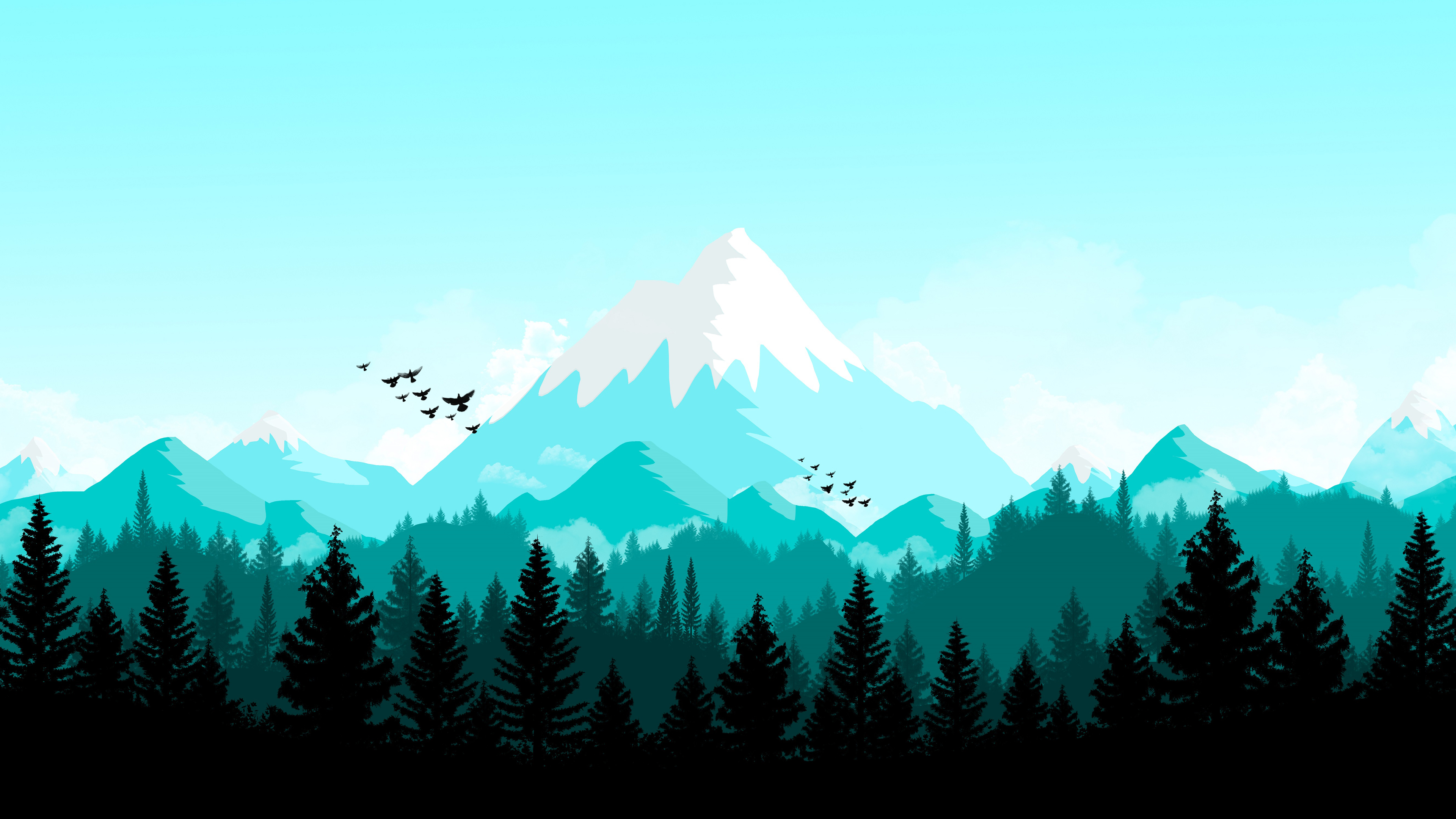 森林山地风景4k壁纸_16753