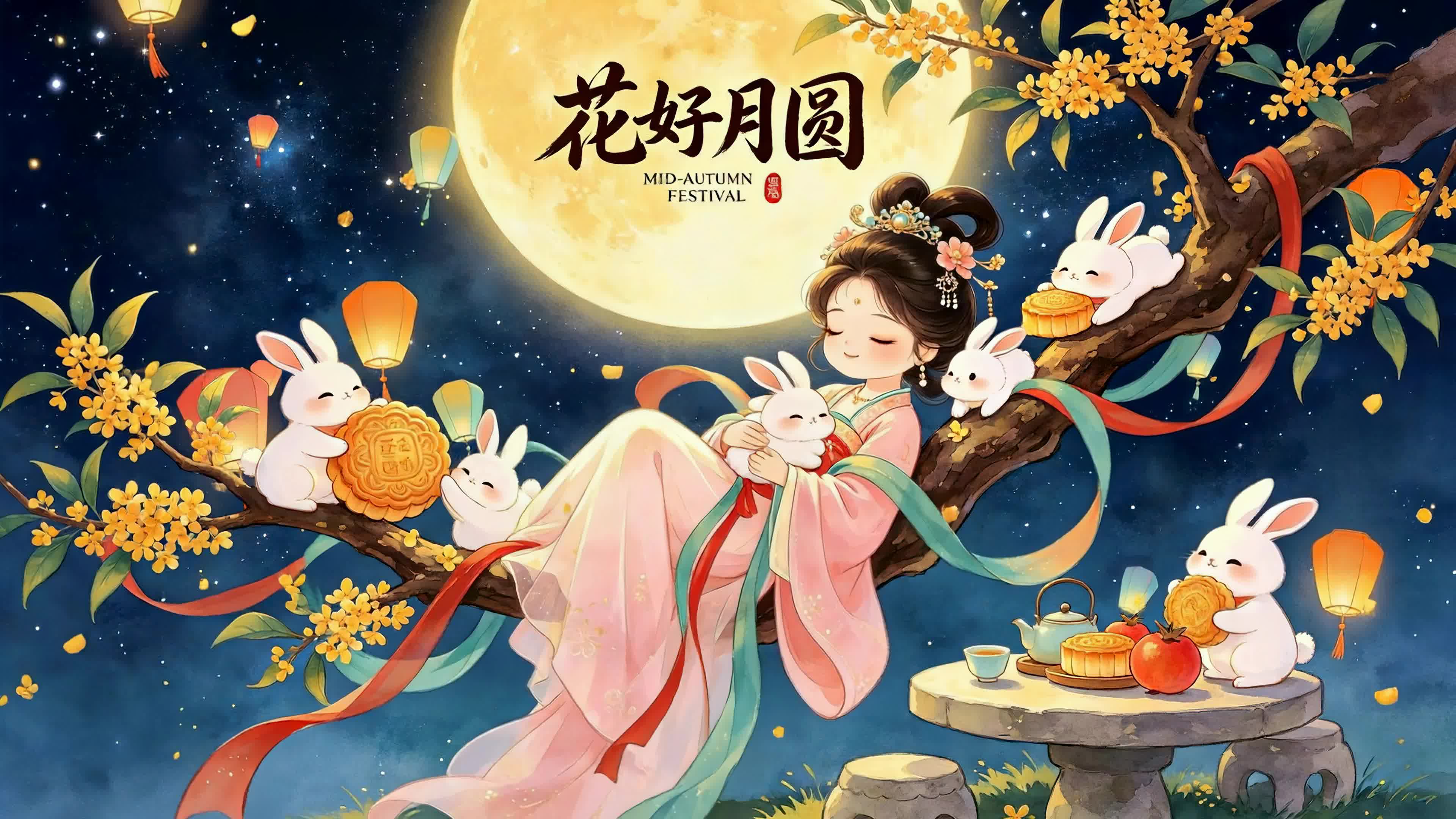 花好月圆中秋夜