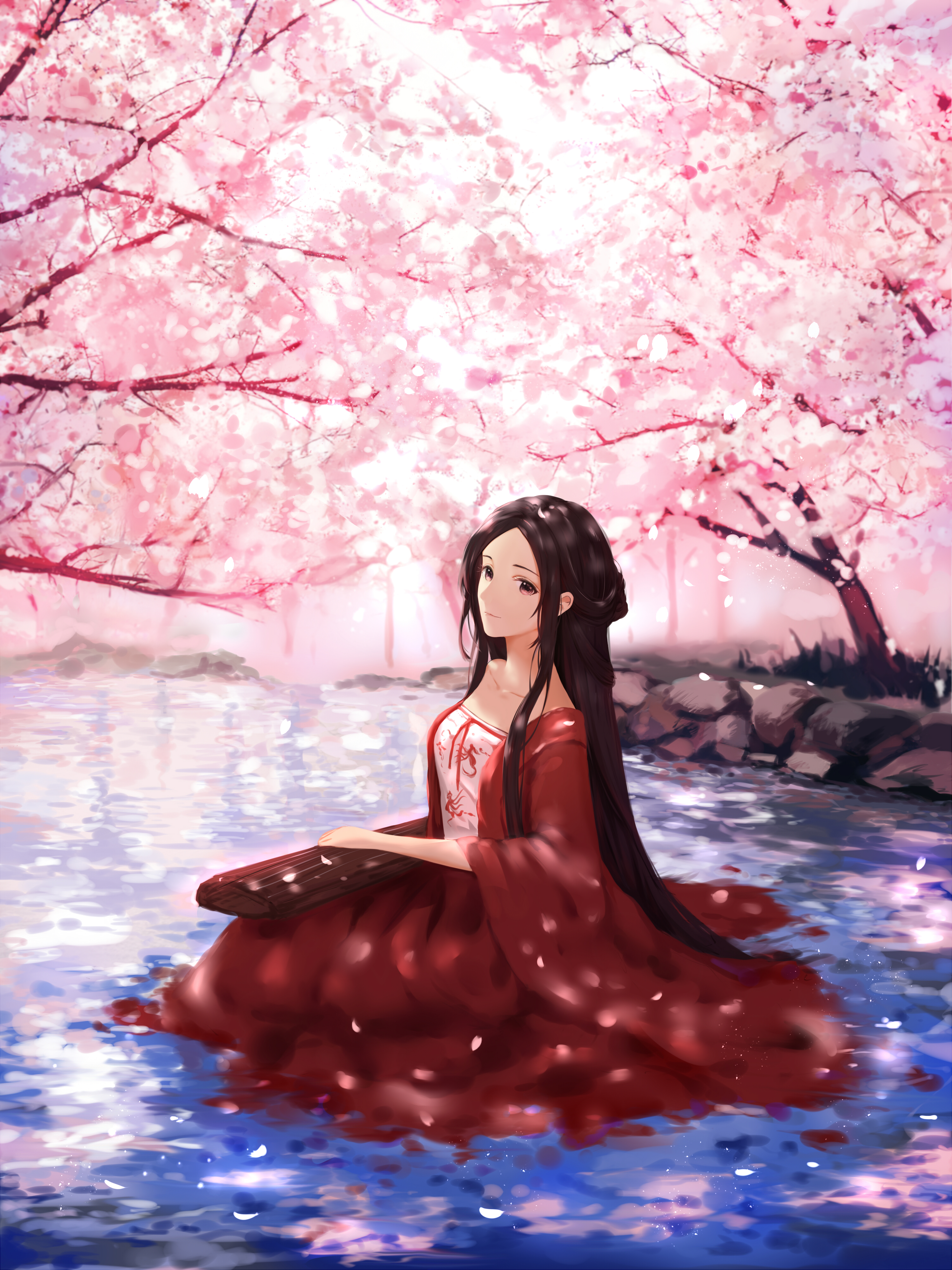 樱花树下美女唯美4k全面_20004