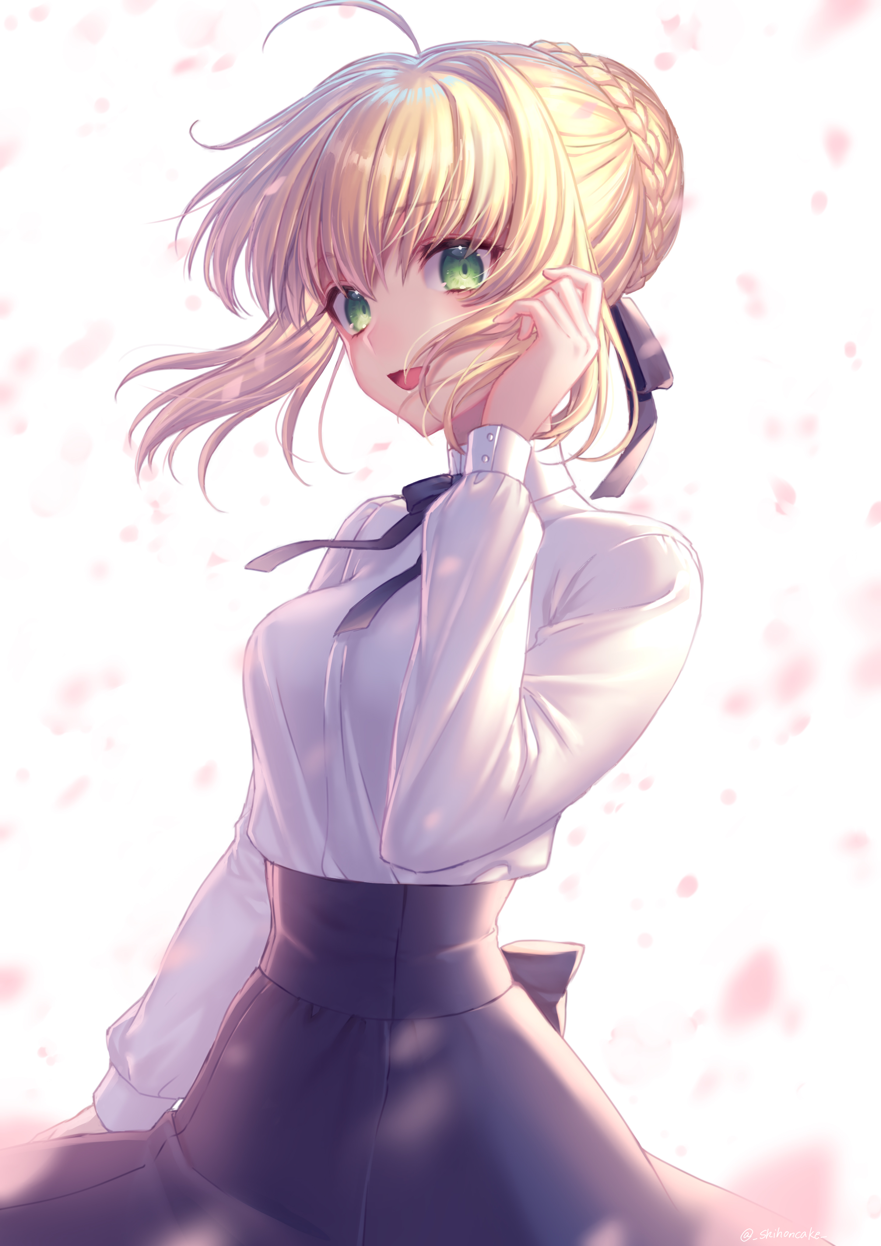 樱花观赏少女4k手机壁纸_18944