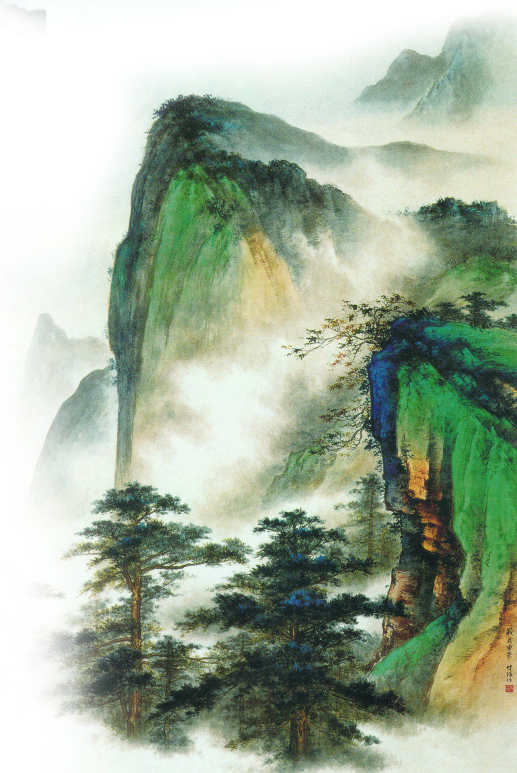水墨画 山水国画高清图_13012