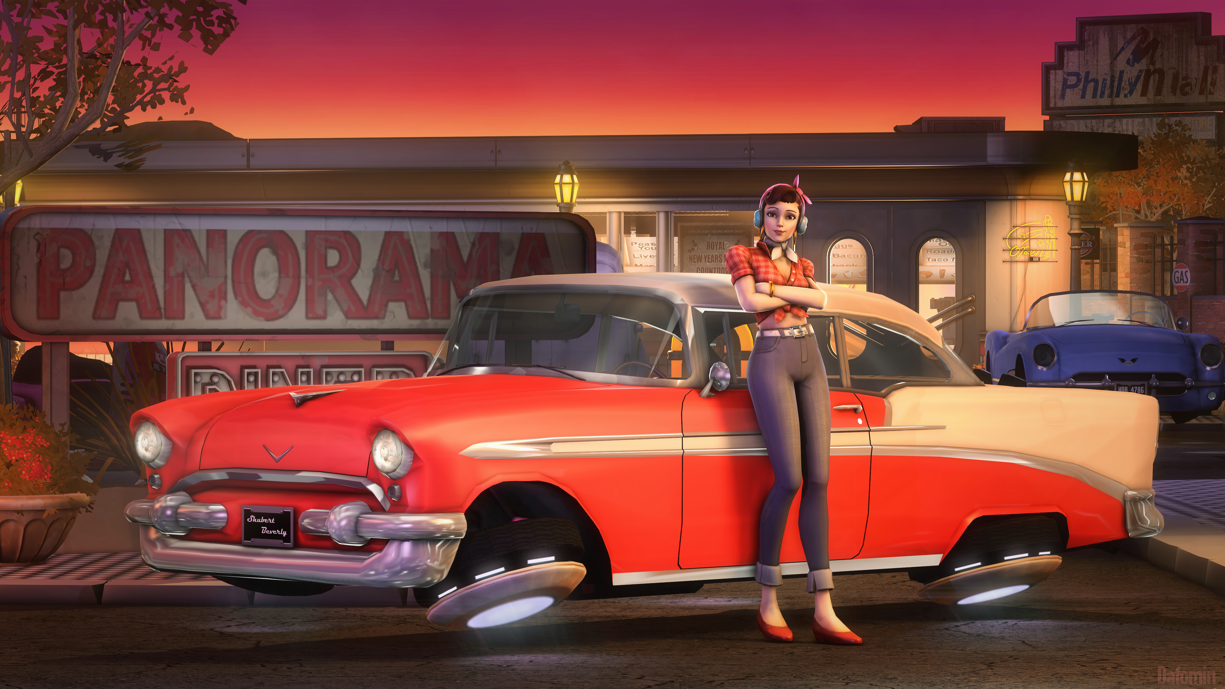 汽车,dva守望先锋4096x2_15719