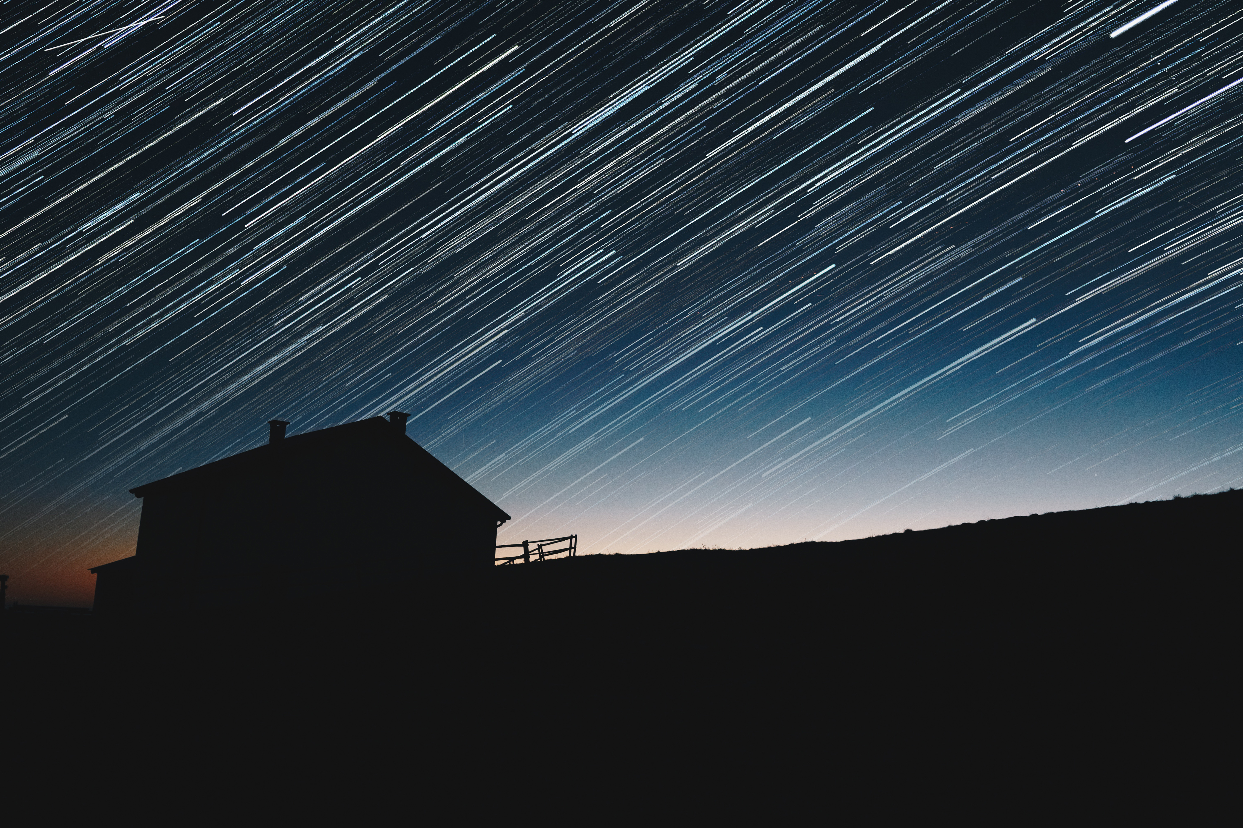 流星雨 星空 4K风景图片_7707