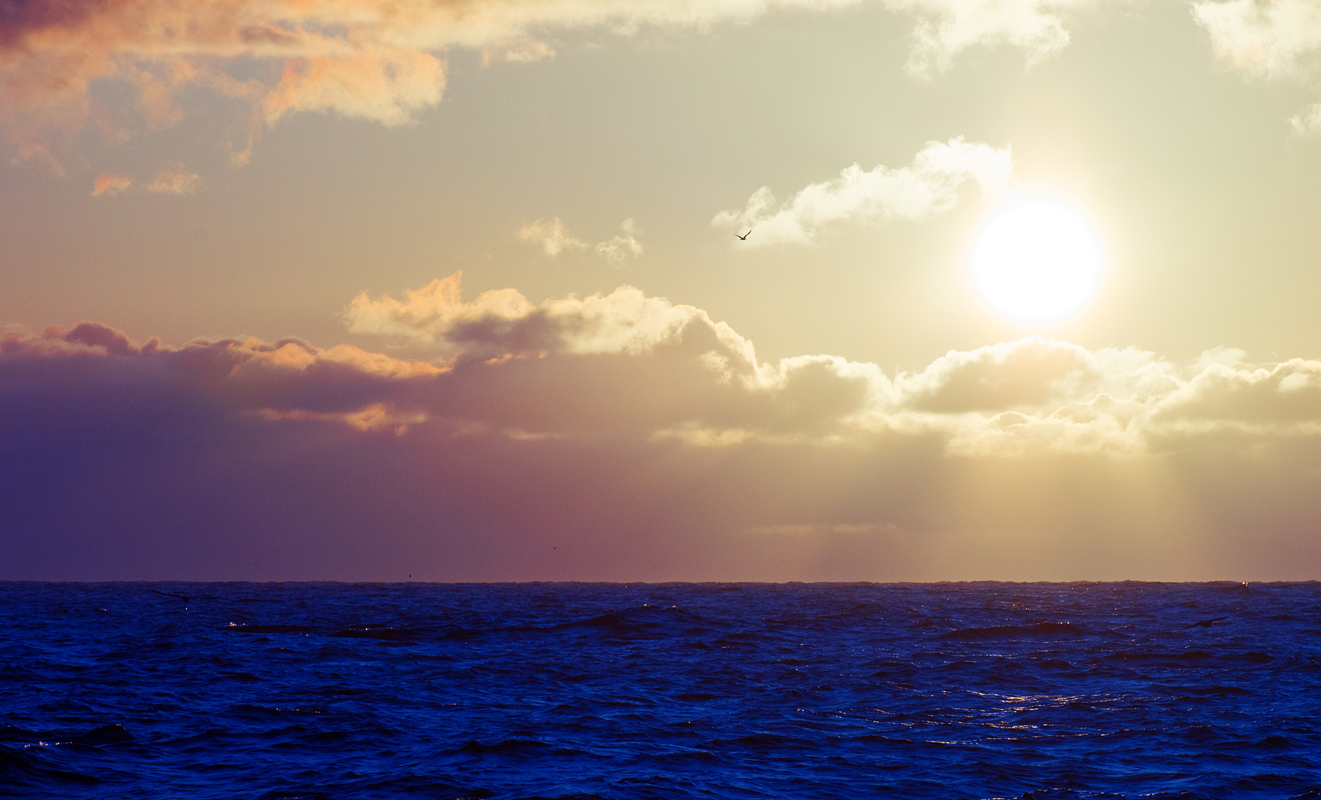 海洋 大海 天空 云 太阳_9228