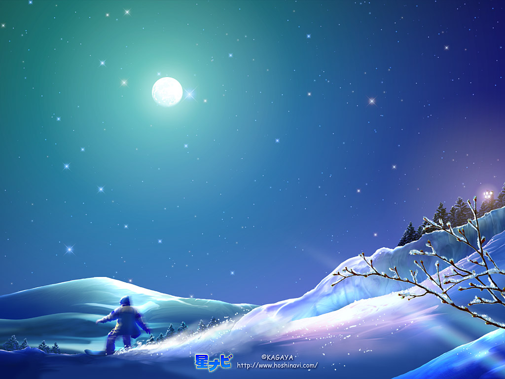 滑雪 梦幻星空图片_4346
