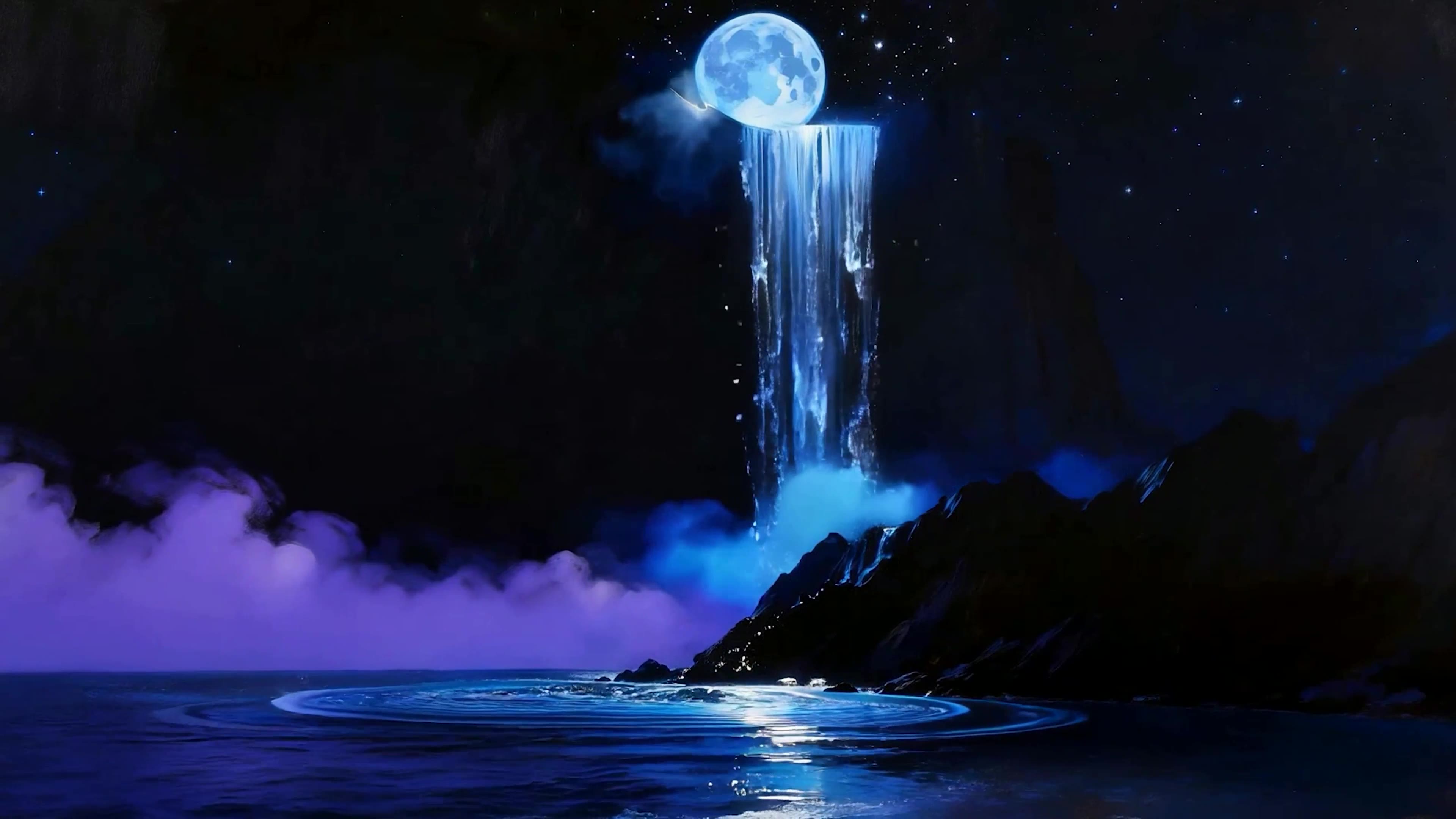 月圆夜景