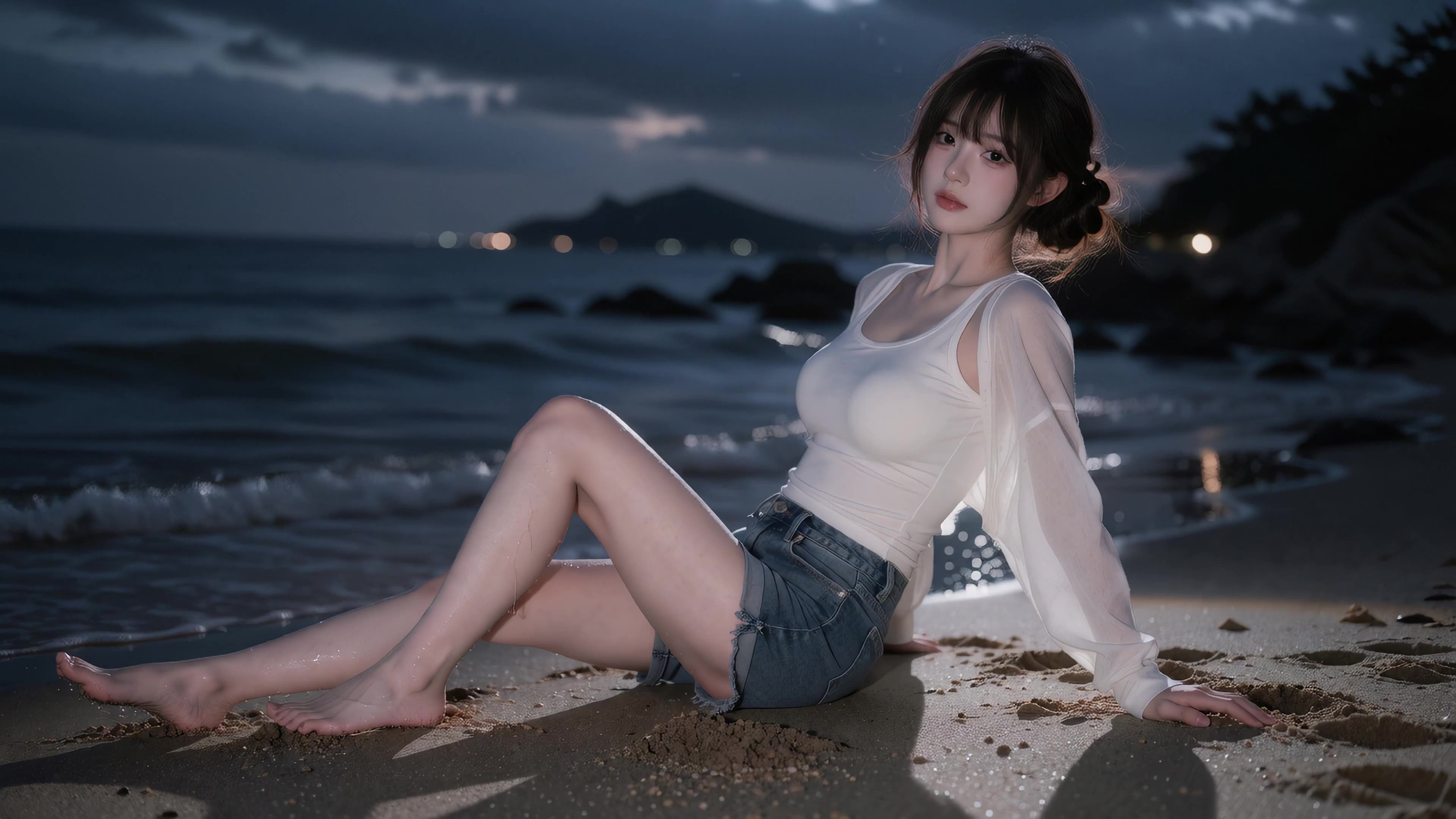 夜海清影