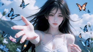蝶舞晴空
