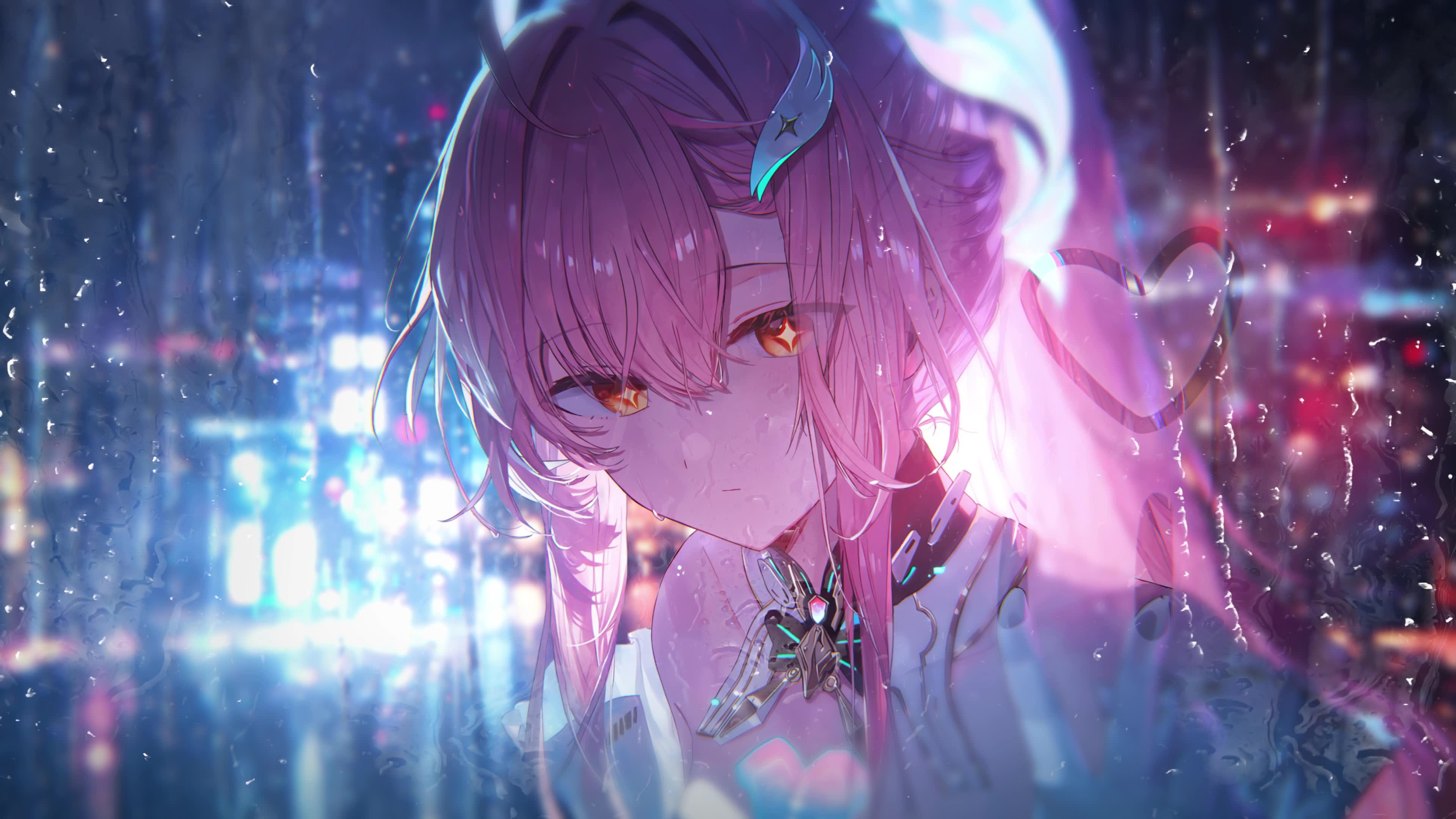 爱弥斯 窗外雨天