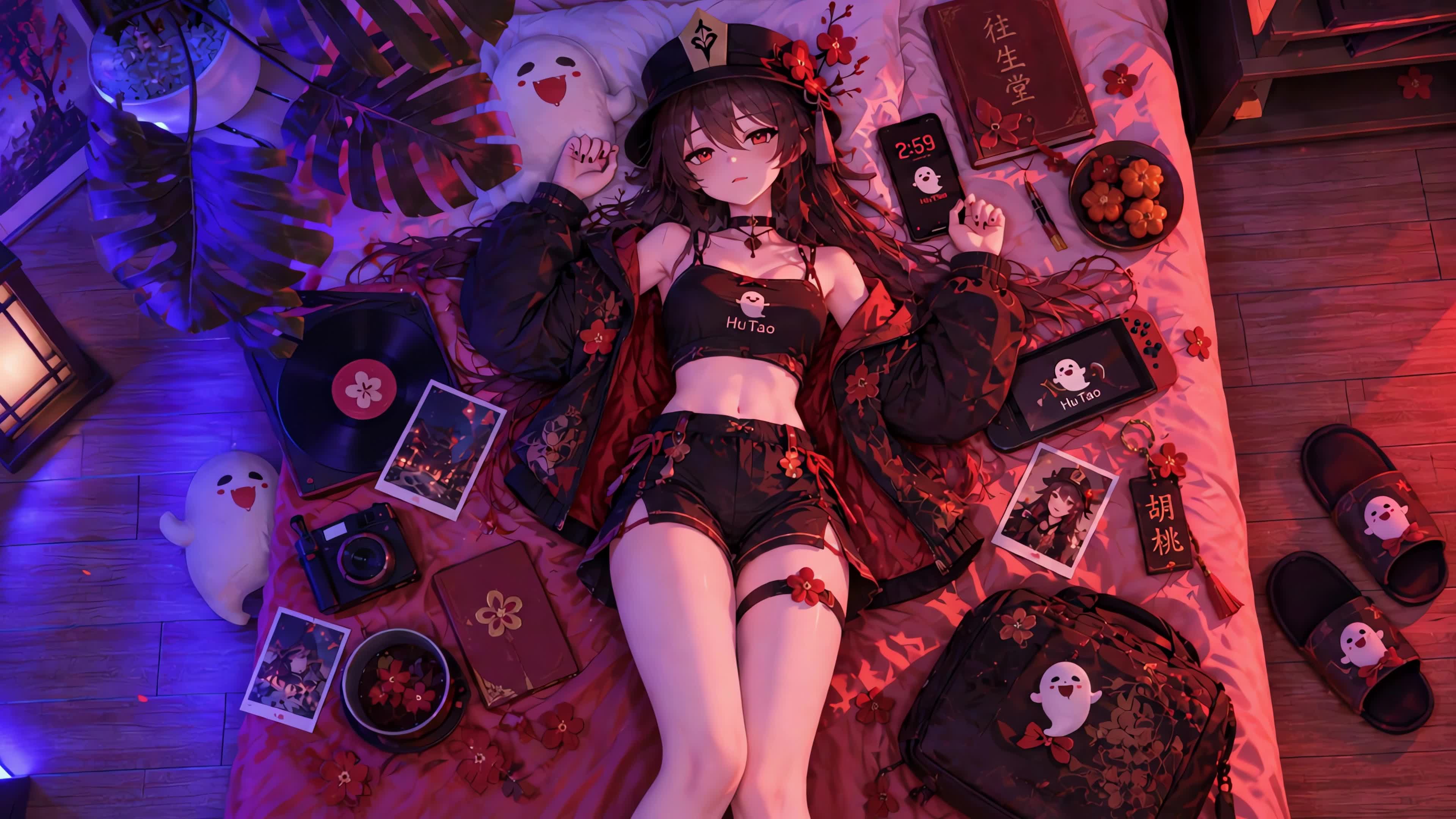 胡桃躺4k