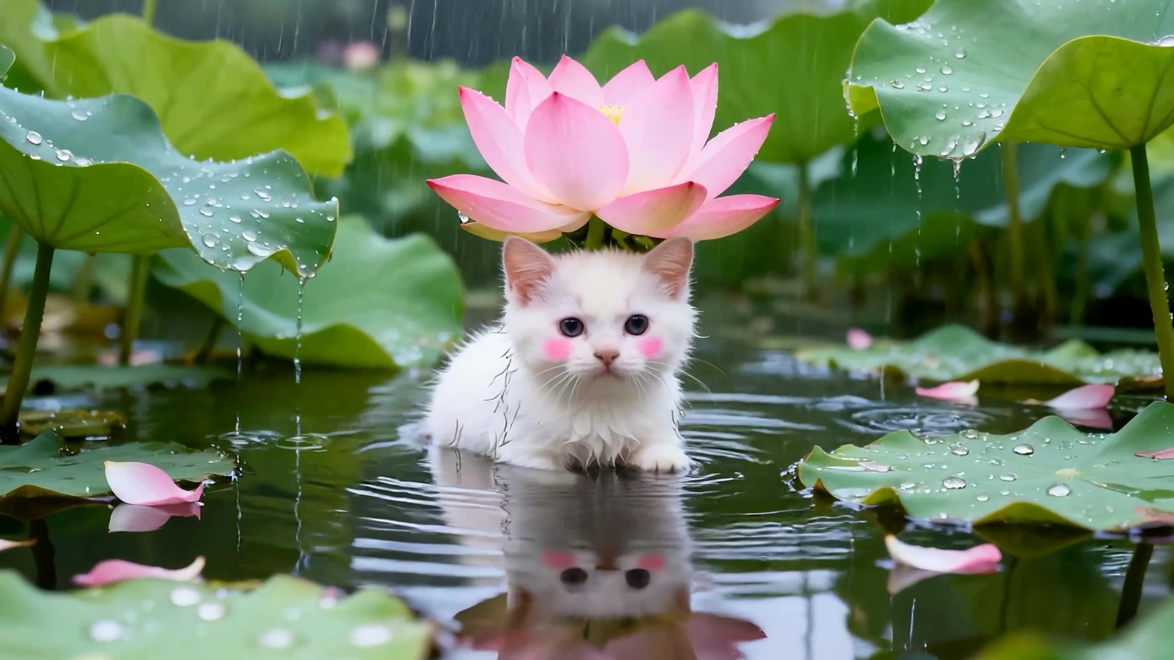 雨天猫咪