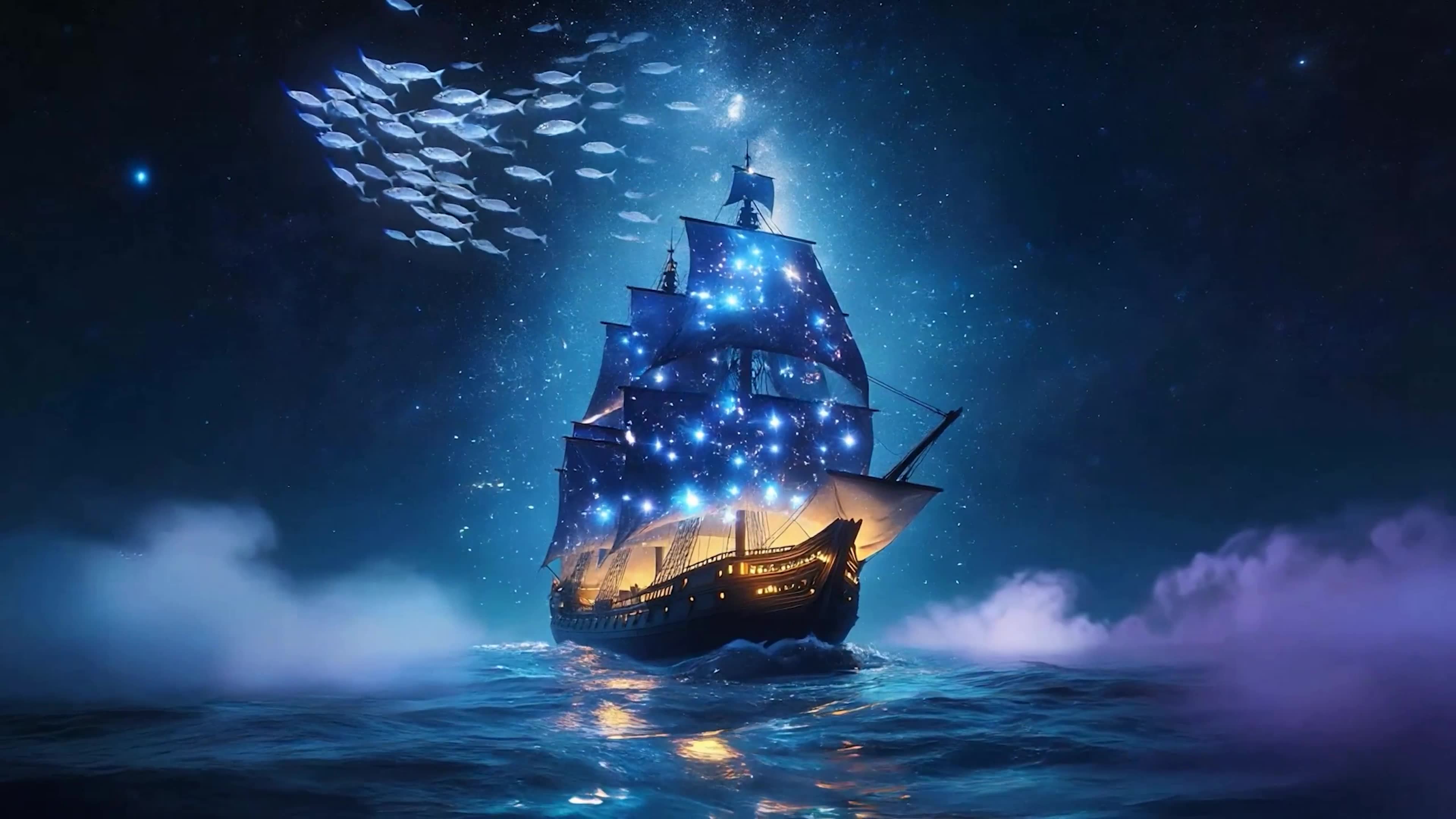 海上夜景