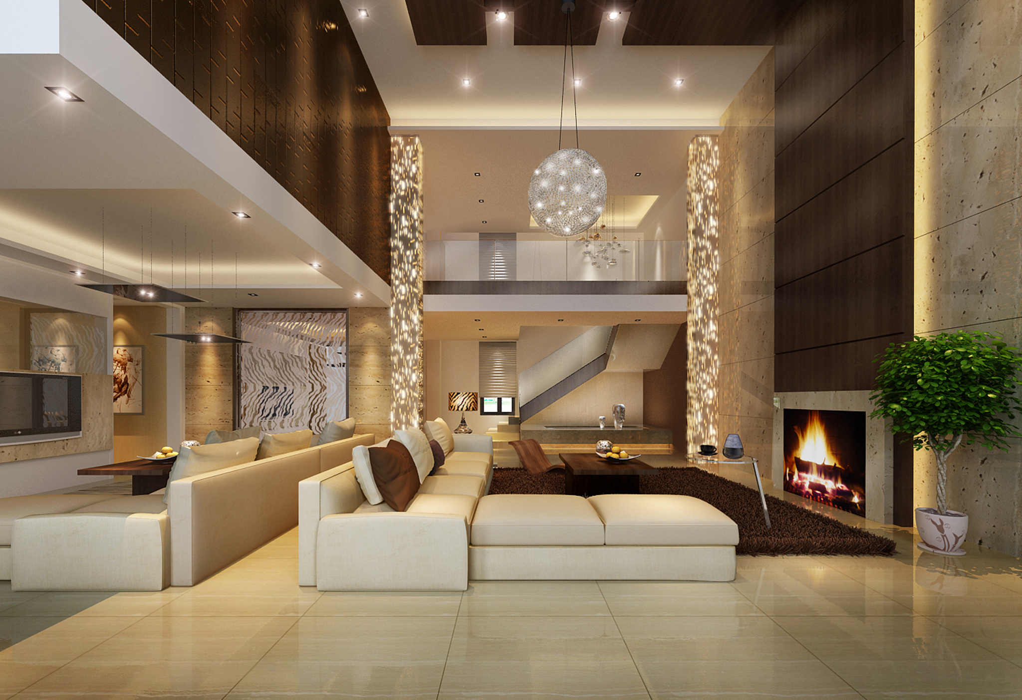 现代风格的别墅跃层效果_5114