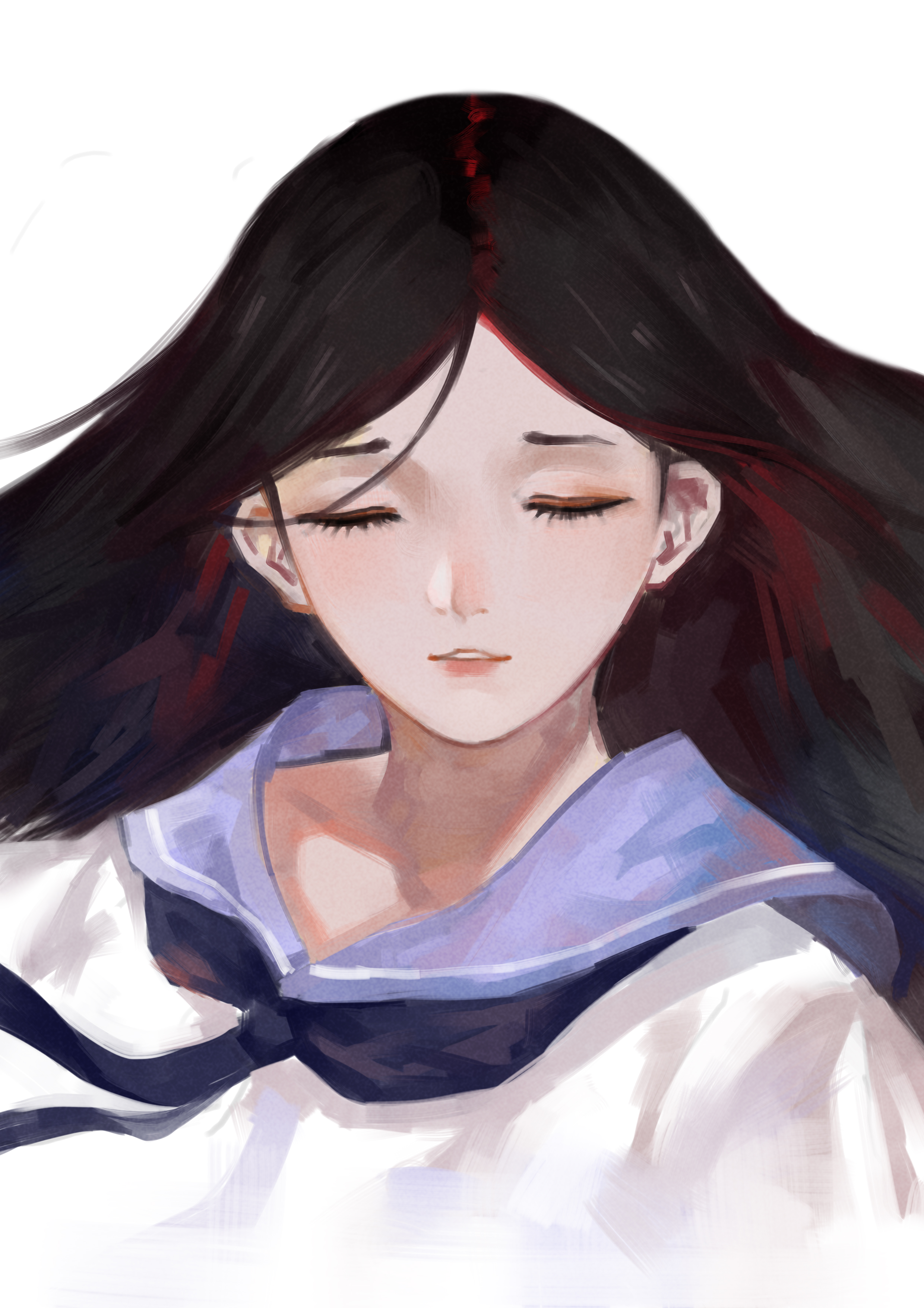 眠 女孩 二次元 动漫插_18931