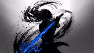 水墨武士