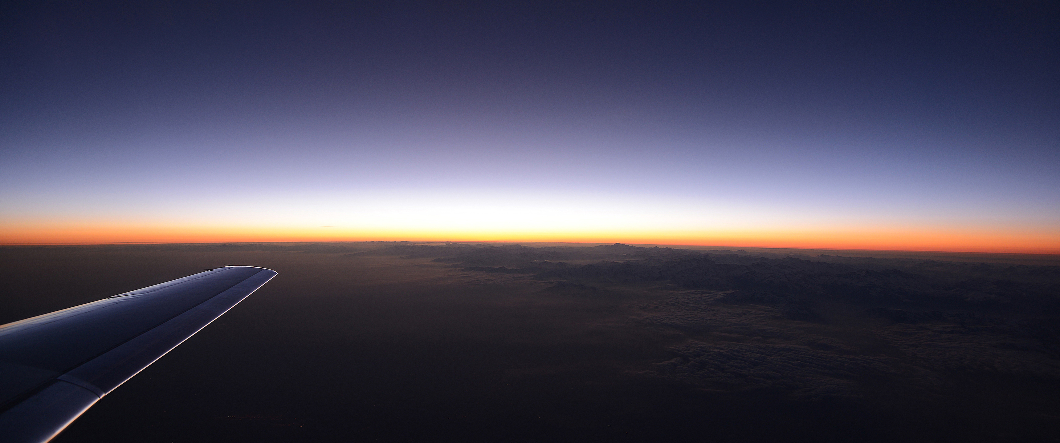 空中日落机翼3440x1440_19067