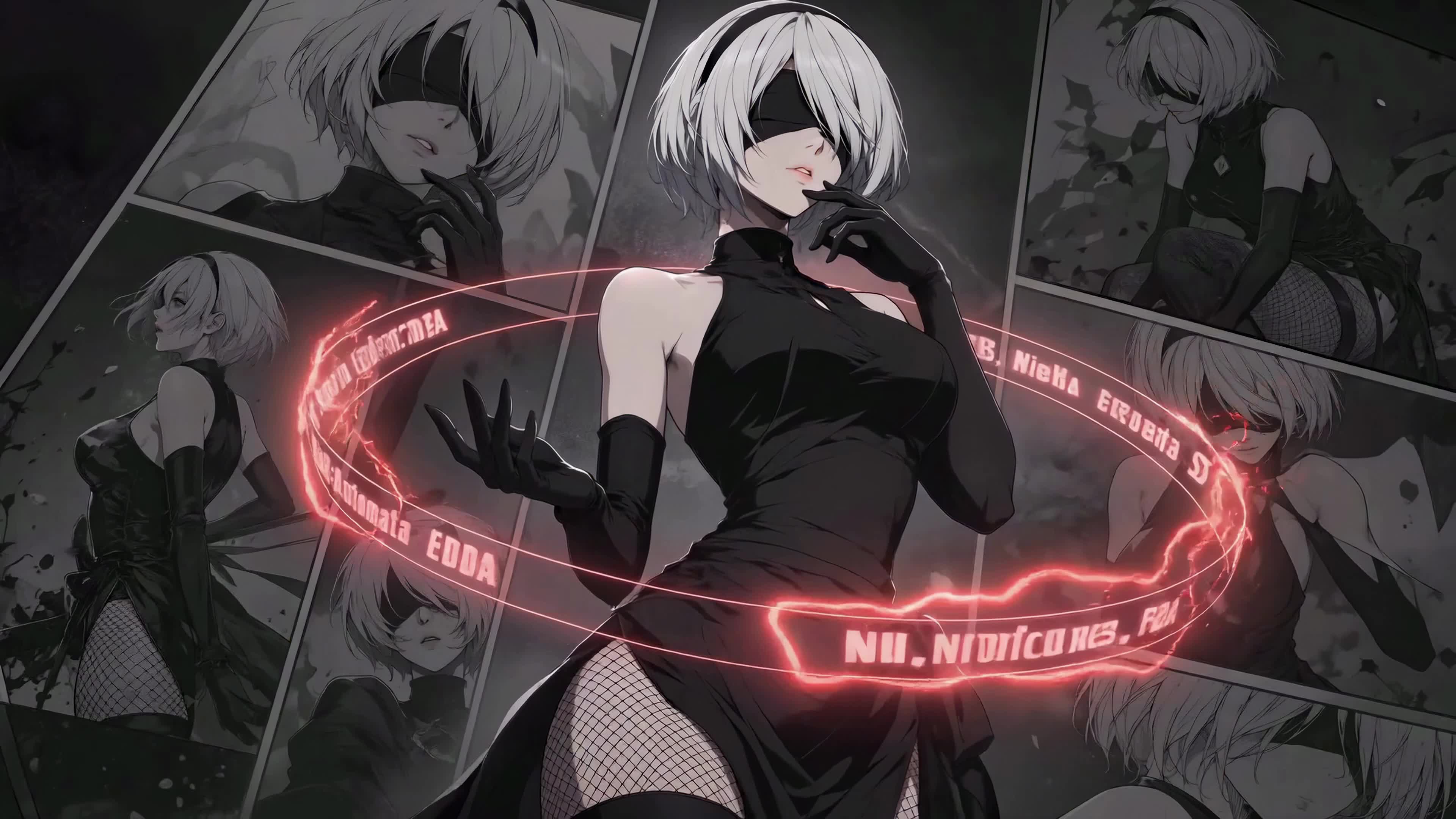 尼尔2B-文字环绕