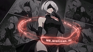 尼尔2B-文字环绕