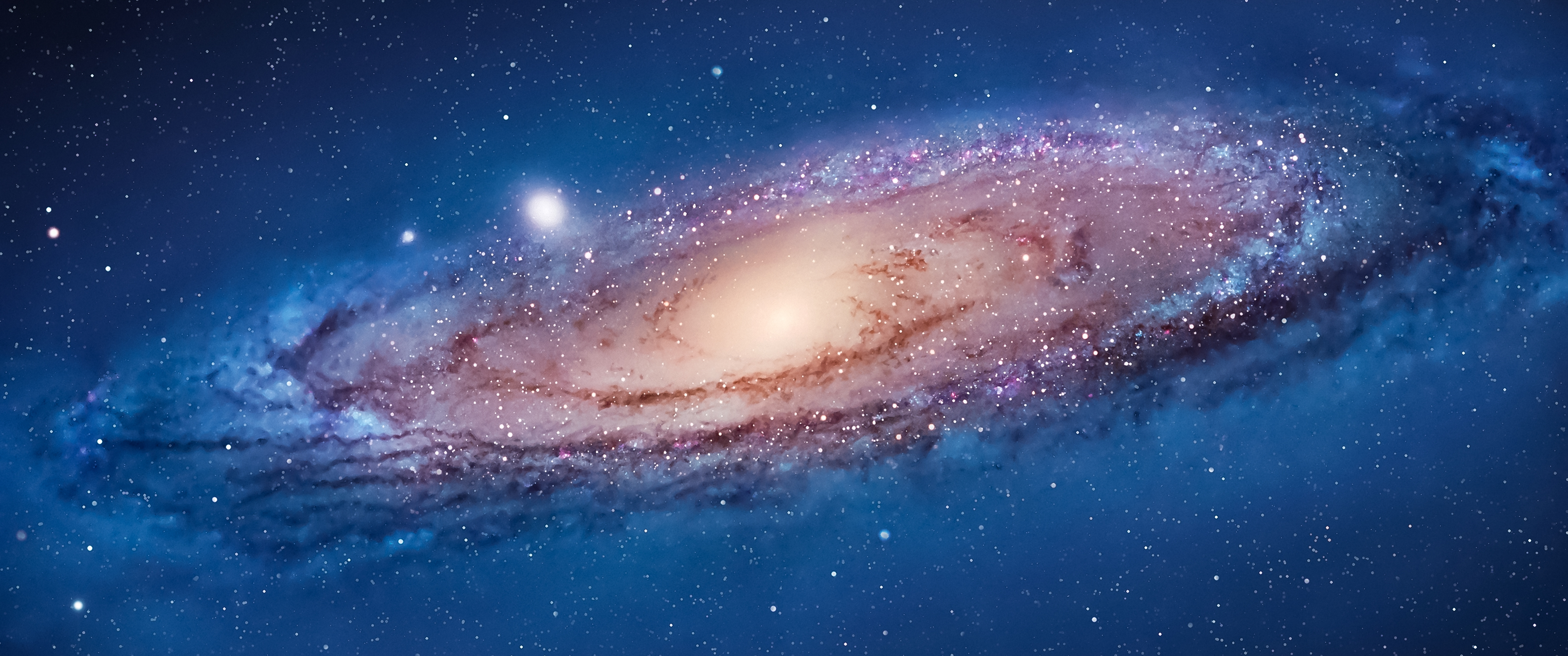美丽星云3440x1440桌面_18123