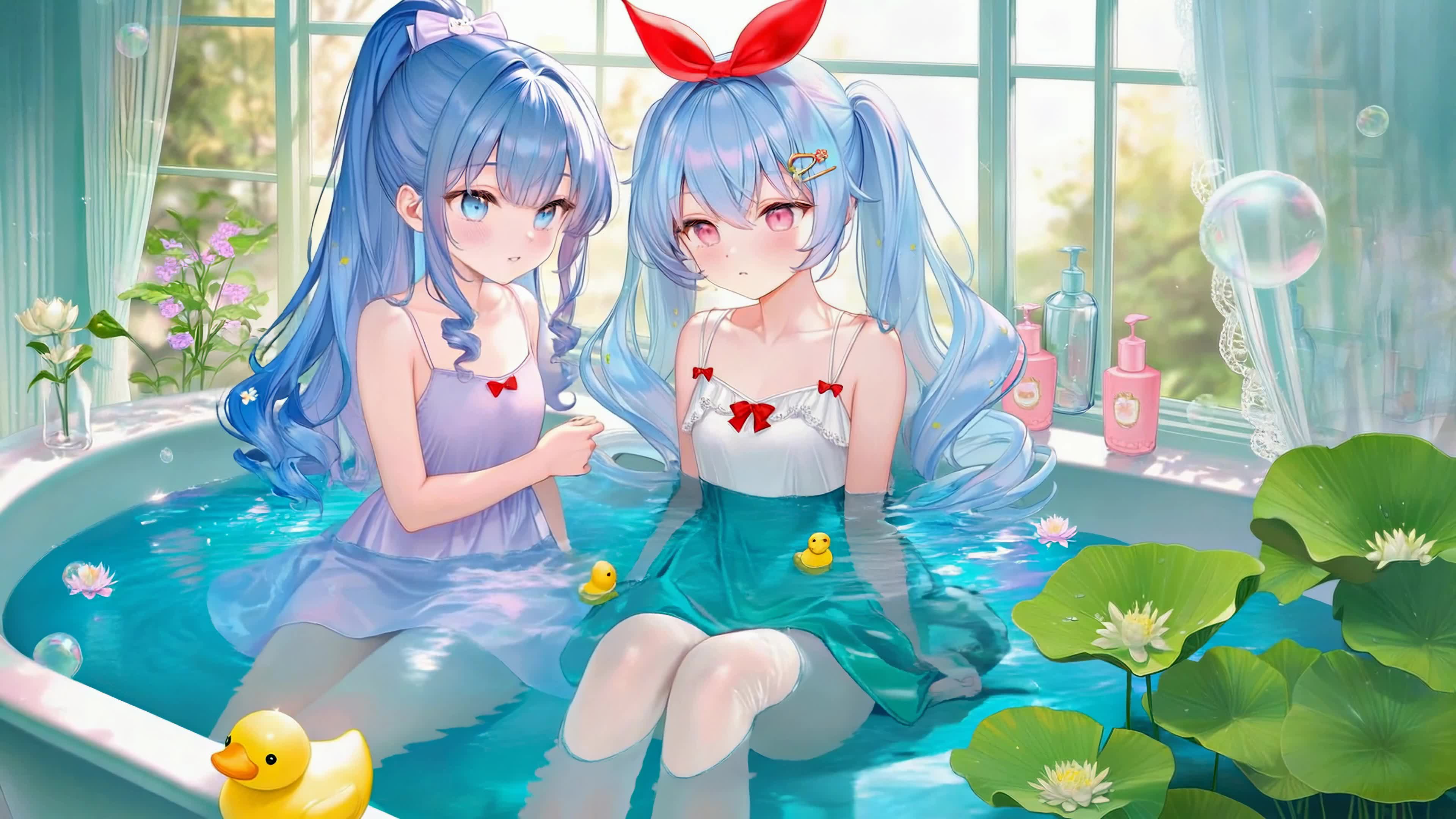 浴缸里的清凉夏日
