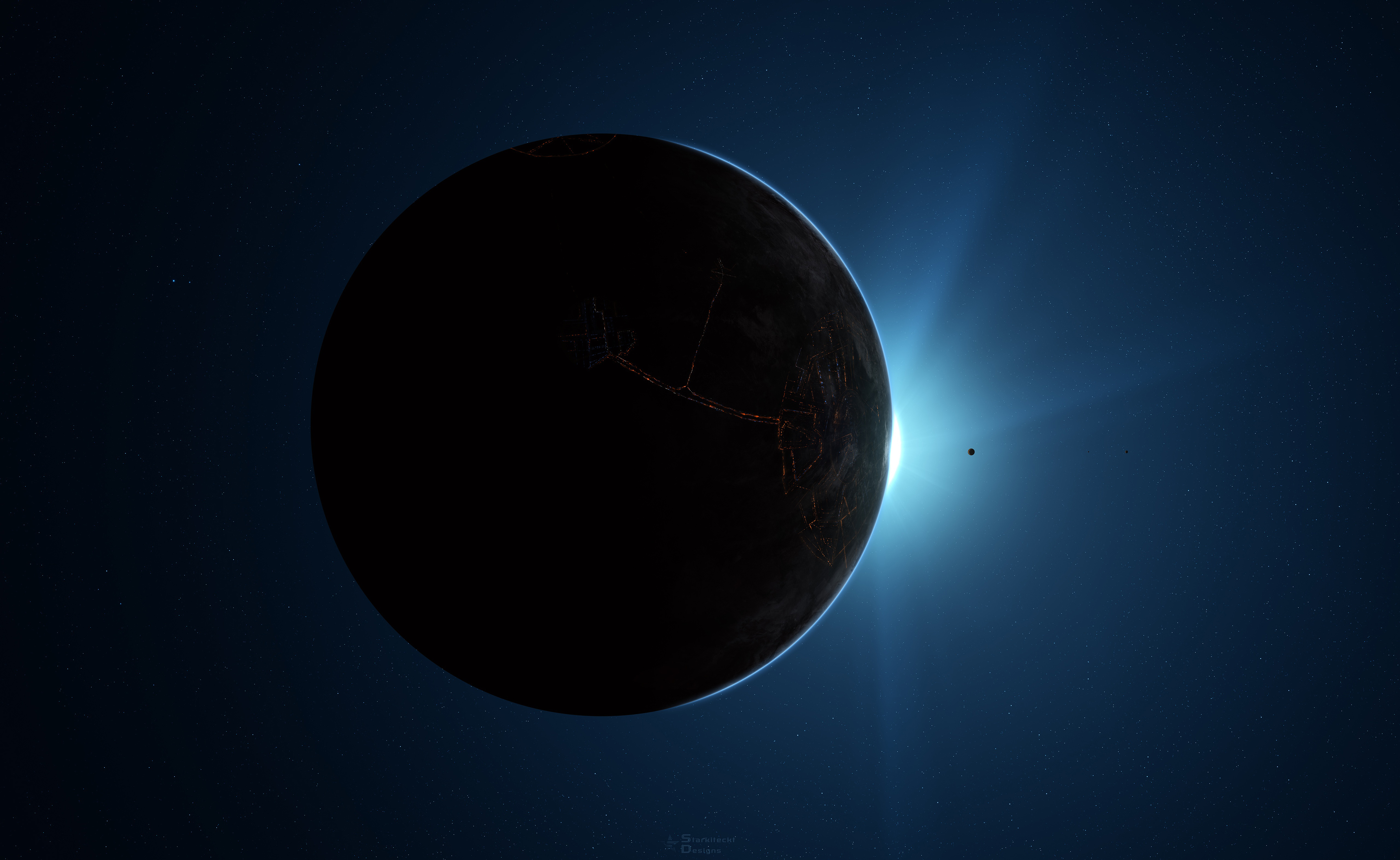 美丽的太空星球4k高清壁_5824