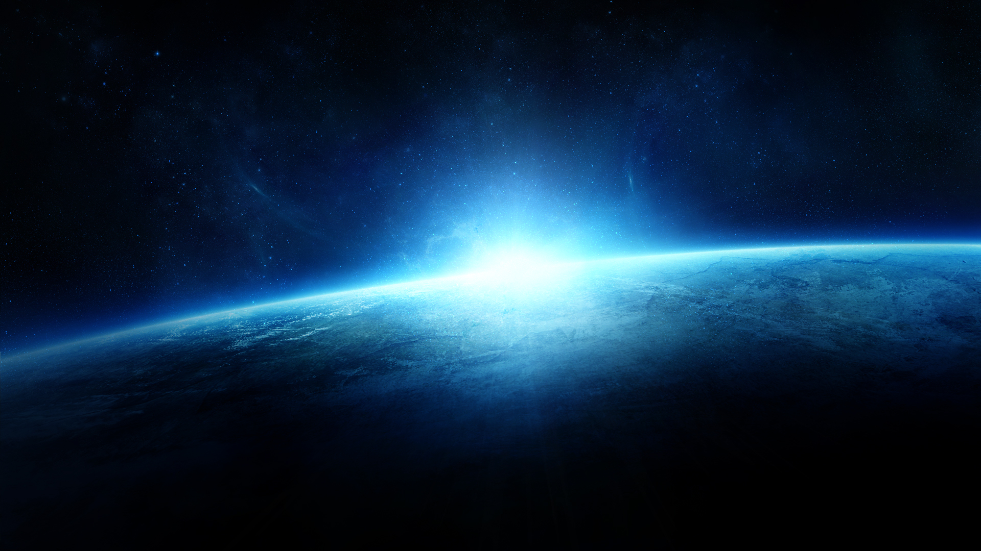 美丽的星球星空风景壁纸_15933