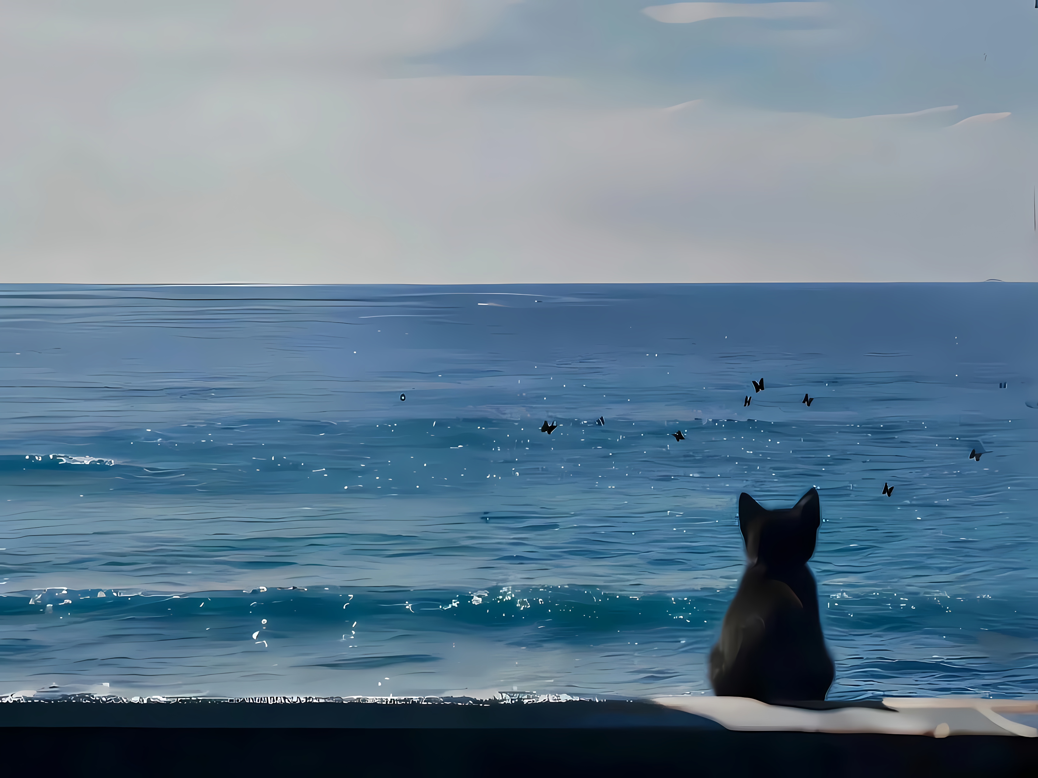 天空小黑猫-静态