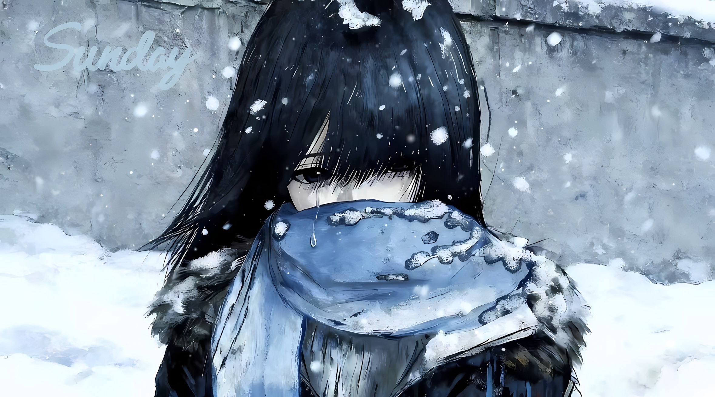 冬日下雪