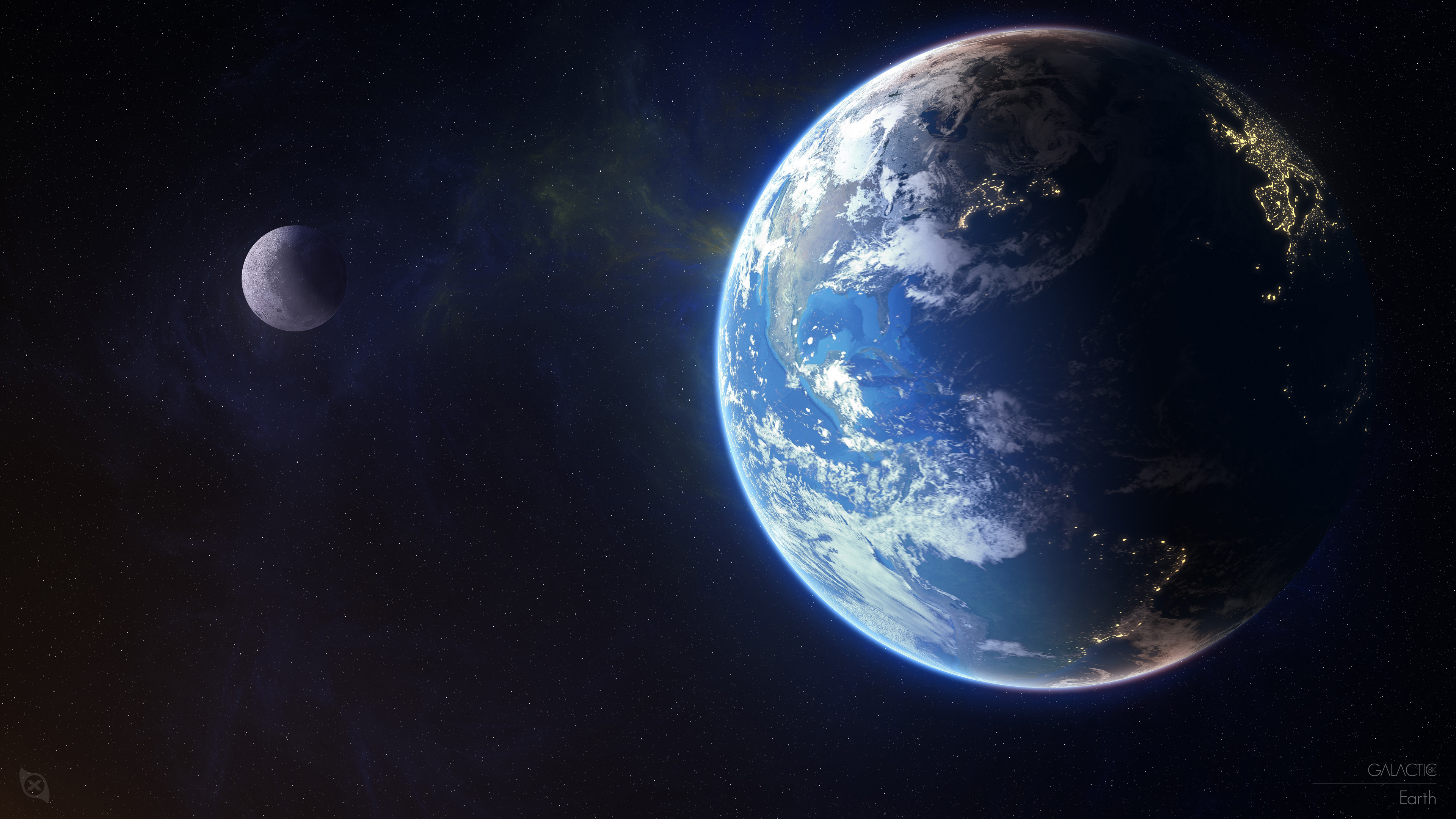银河地球星空4K壁纸_13617