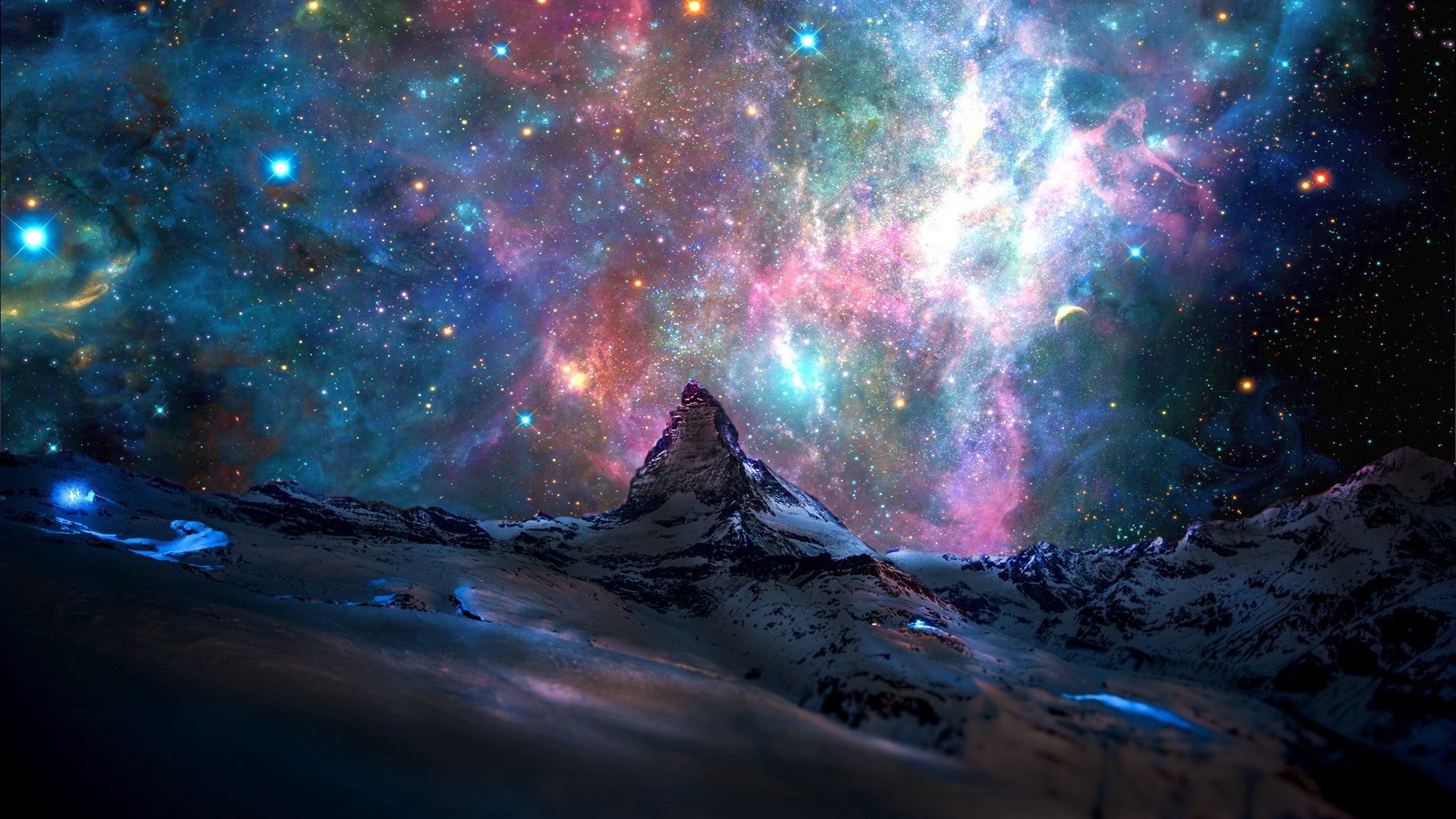 马特宏峰 太空山 晚上_3203