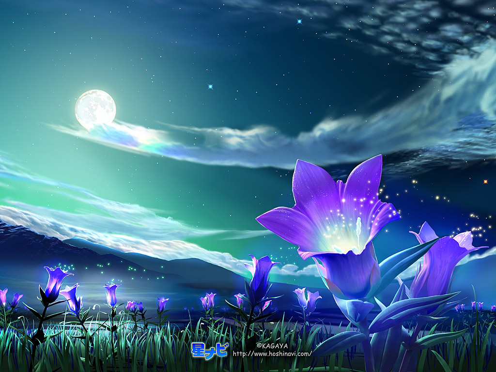 麦当娜蓝色 梦幻星空图_4342