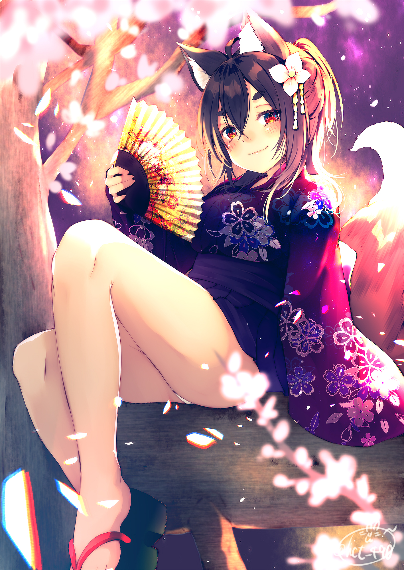 黒狐手机壁纸_18450