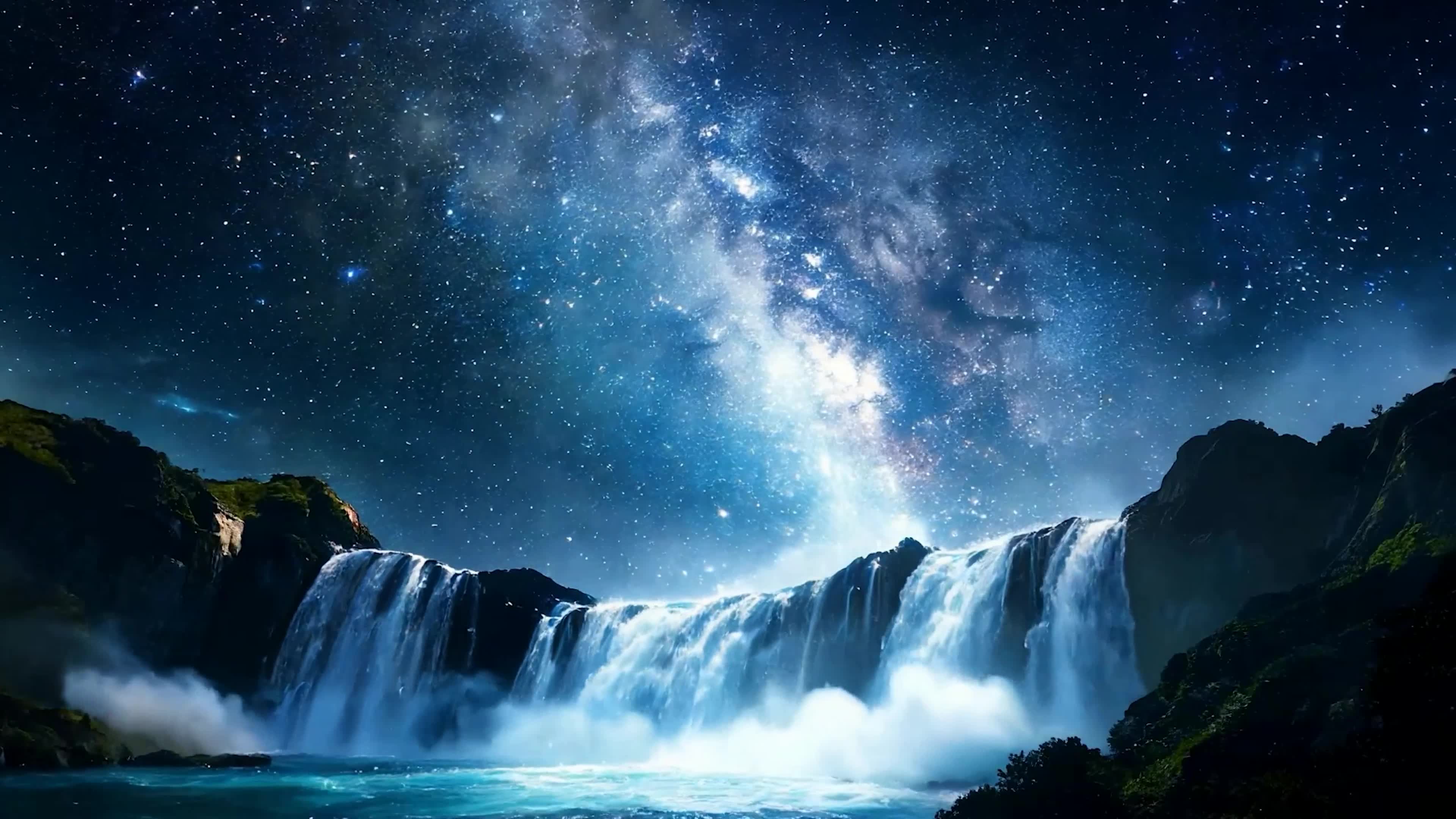 星空瀑布