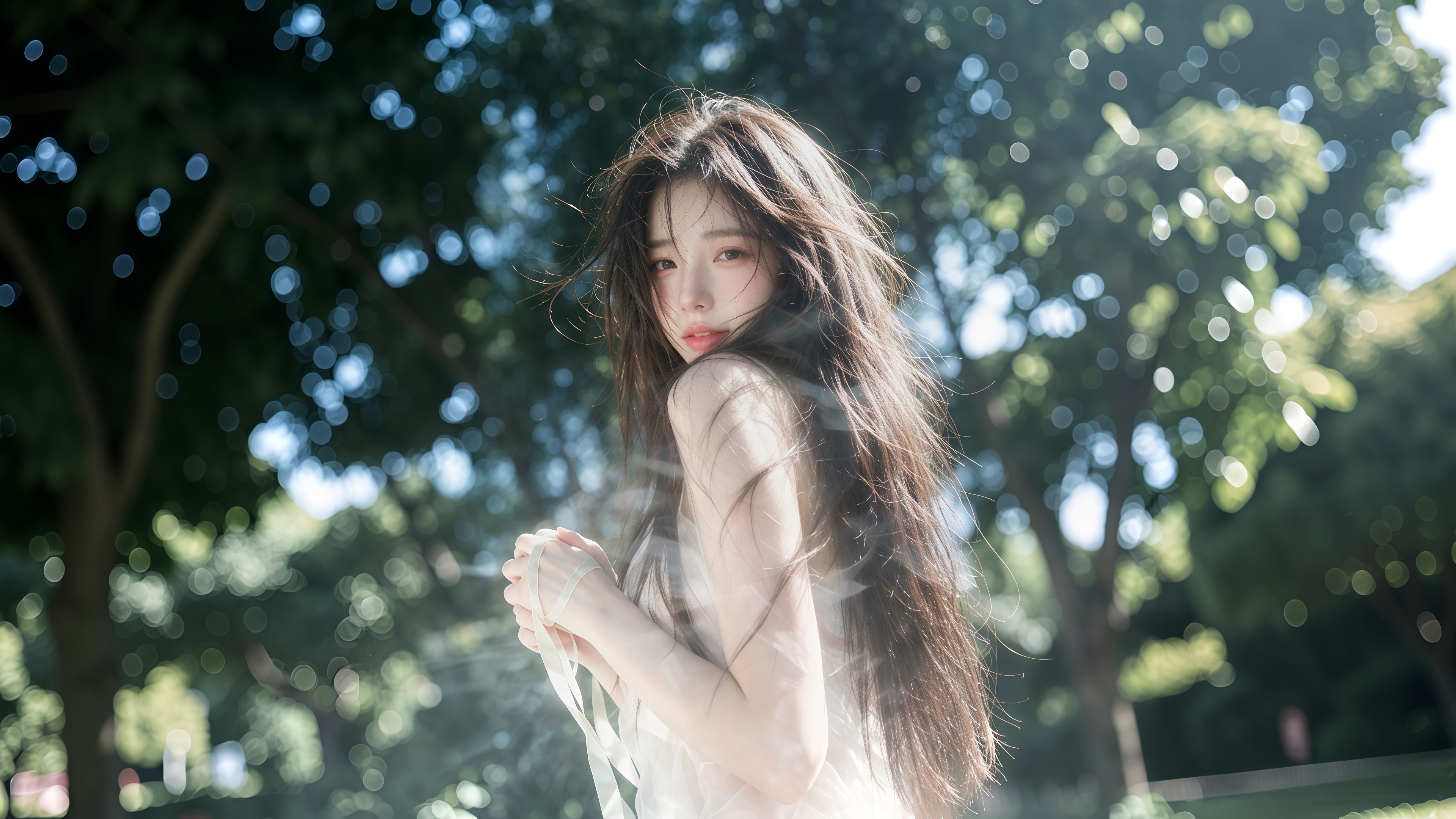 美女回眸-夏日温柔