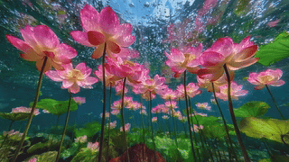 碧水红莲