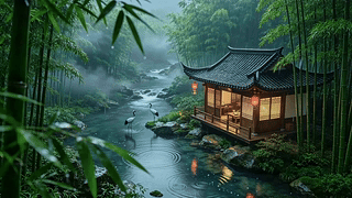 东方禅意，竹林茶舍