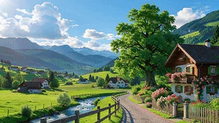 治愈村庄壁纸