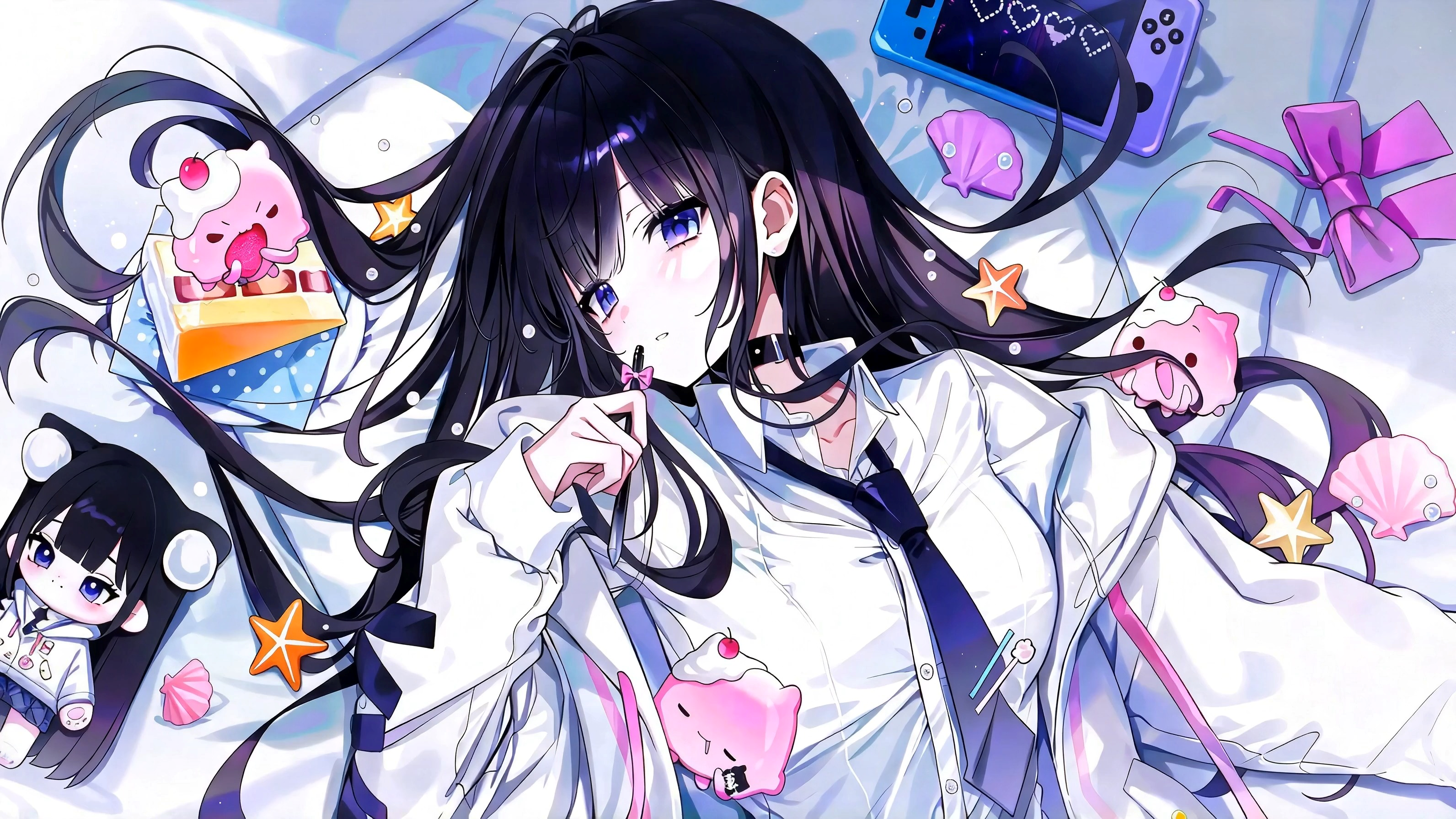玩游戏的少女