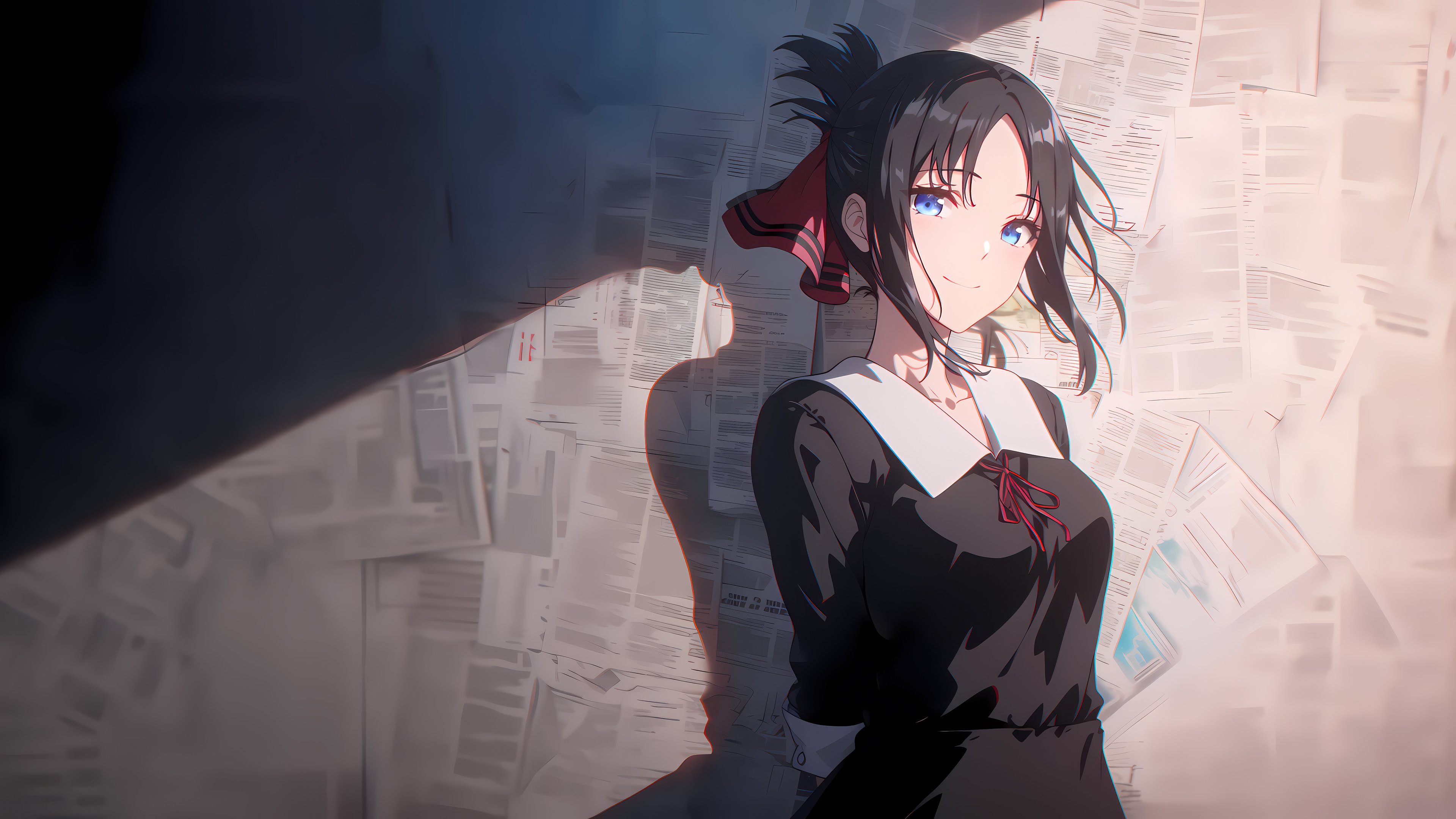 报纸墙_四宫辉夜_44135