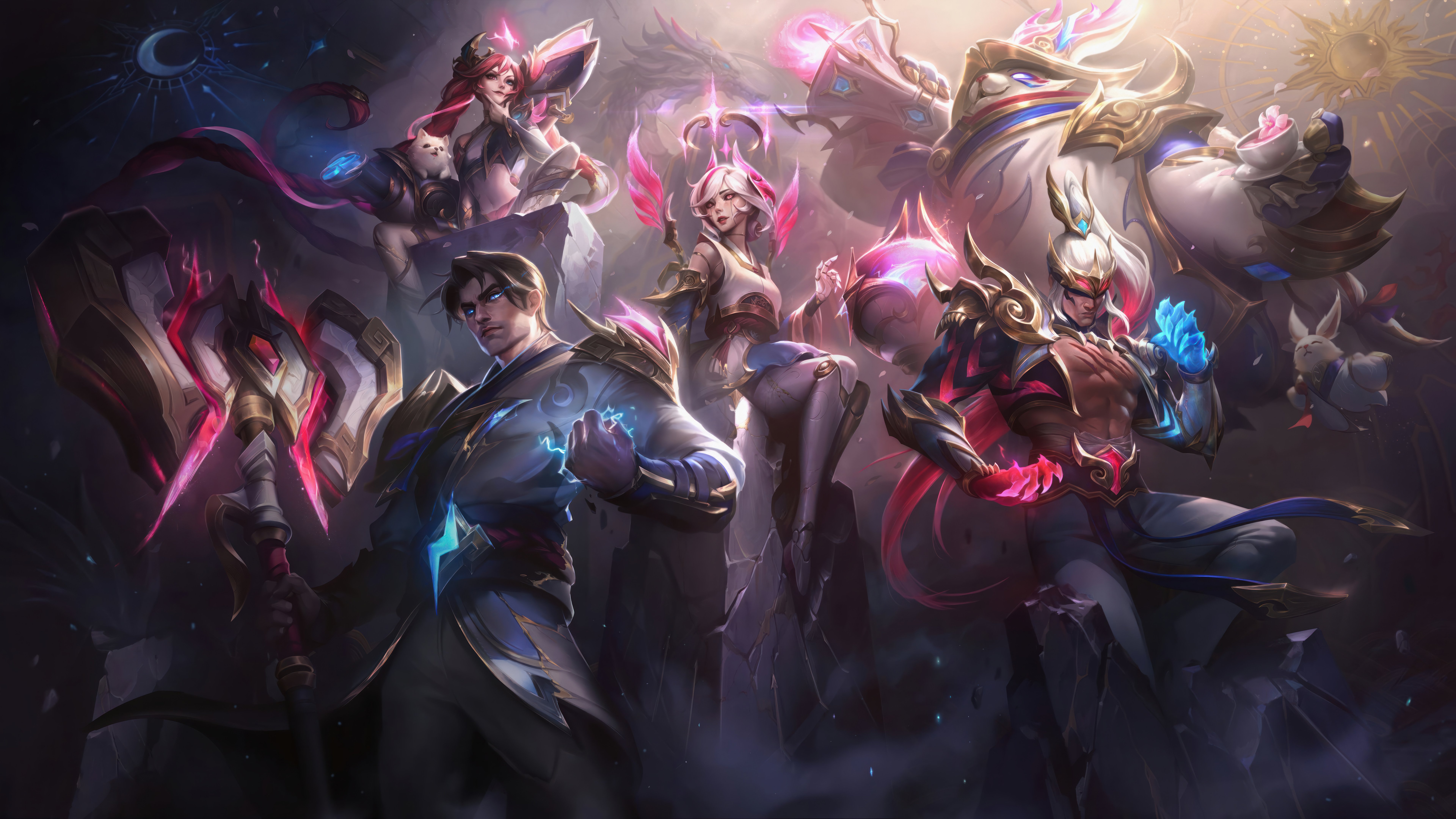 英雄联盟 Jayce Orianna Lee Sin Jinx Bardo 8K游戏壁纸7680x4320