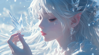 白发美少女