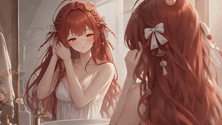 镜前红发少女绘梨衣