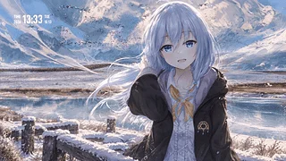[溶图-可自定义制作】灰之魔女伊蕾娜・雪原归遇(支持日历时间天气音频响应)