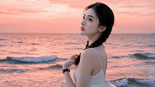 粉色的海